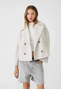 Charlotte – Cropped Double-Breasted Jacket | Classic Short Coat for Everyday Elegance
