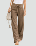 Harlow – Wide-Leg Linen Pants | Drawstring Summer Trousers for Breathable Comfort